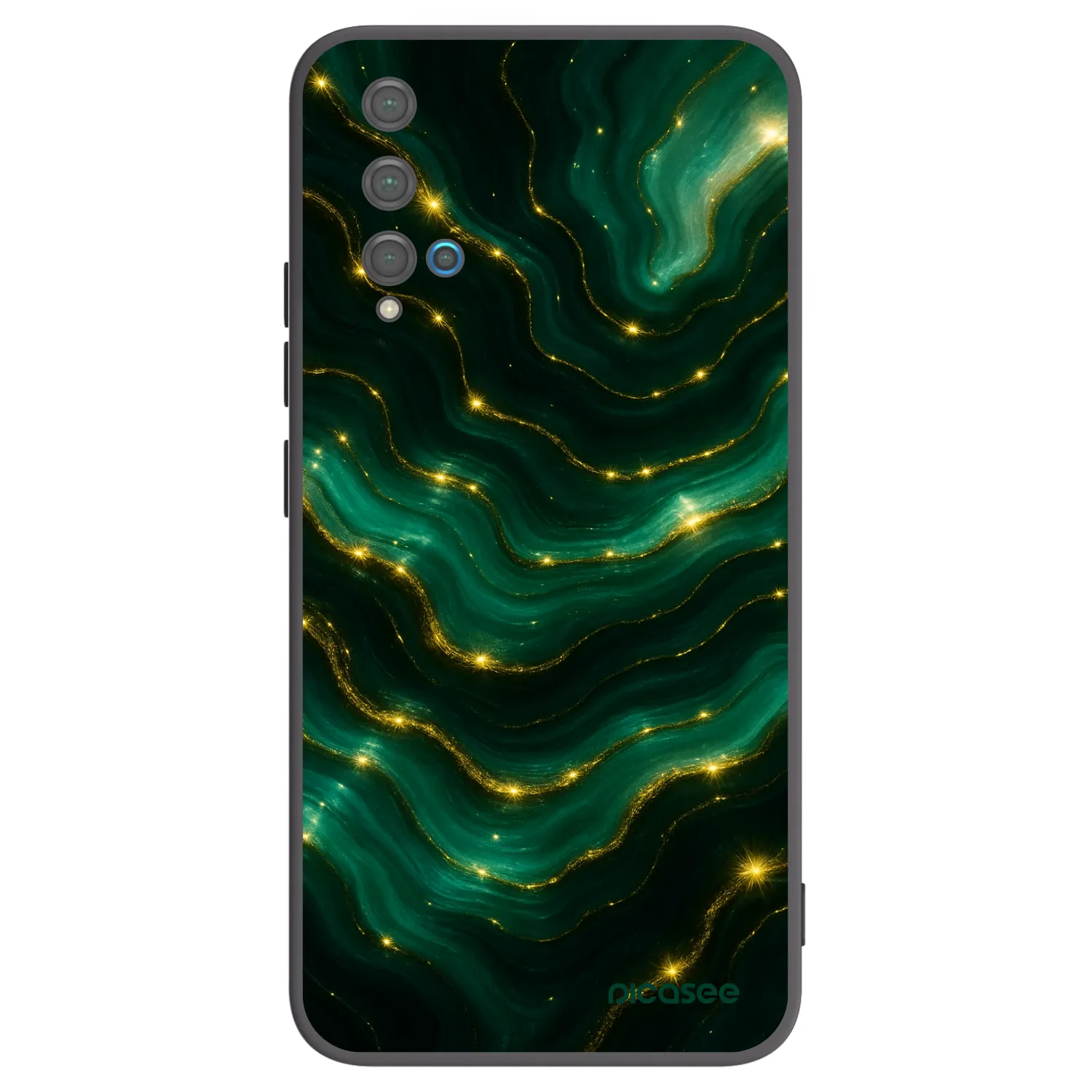 Picasee silikónový čierny obal pre Huawei Nova 5T - Emerald