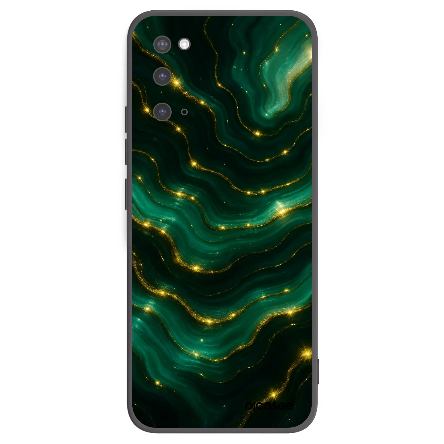 Picasee silikónový čierny obal pre Samsung Galaxy S20 G980F - Emerald
