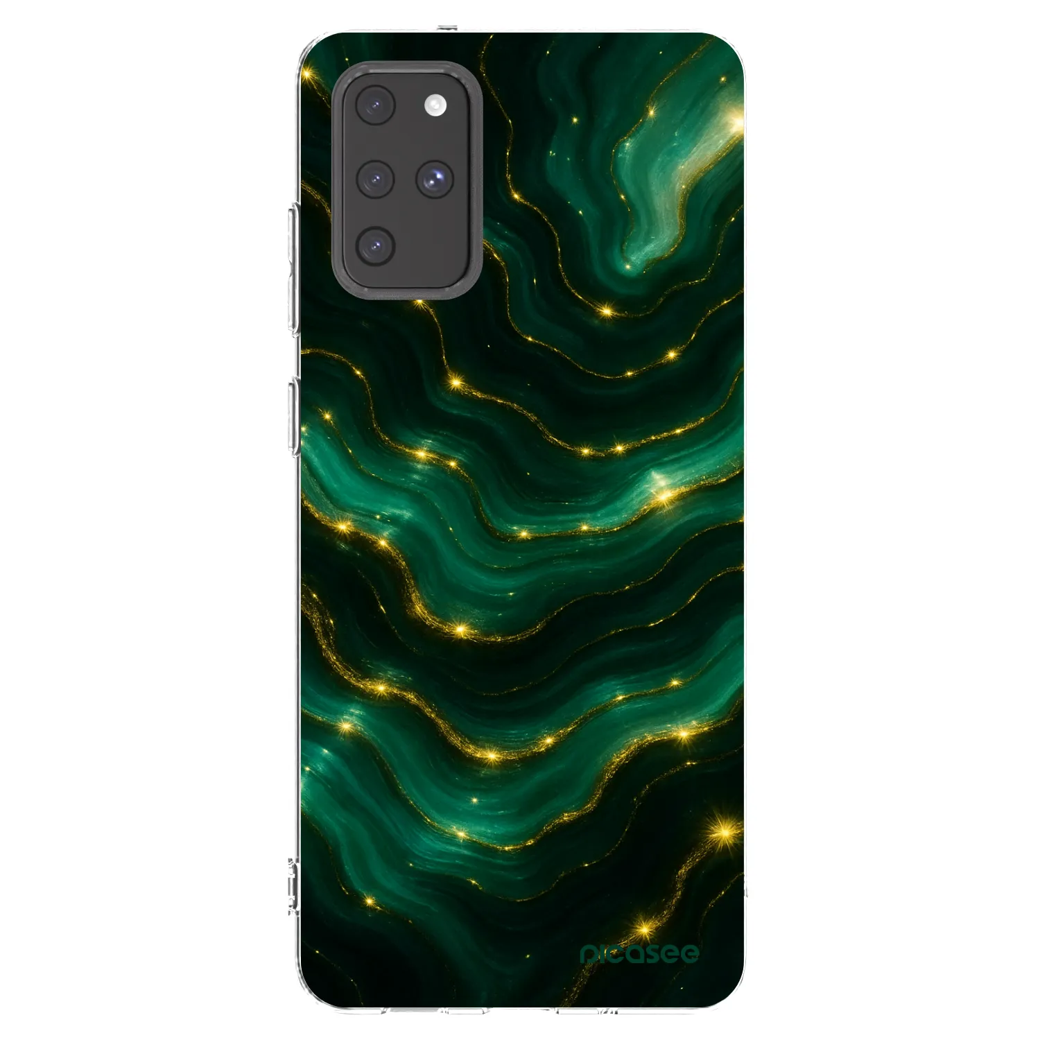 Picasee silikónový prehľadný obal pre Samsung Galaxy S20+ G985F - Emerald