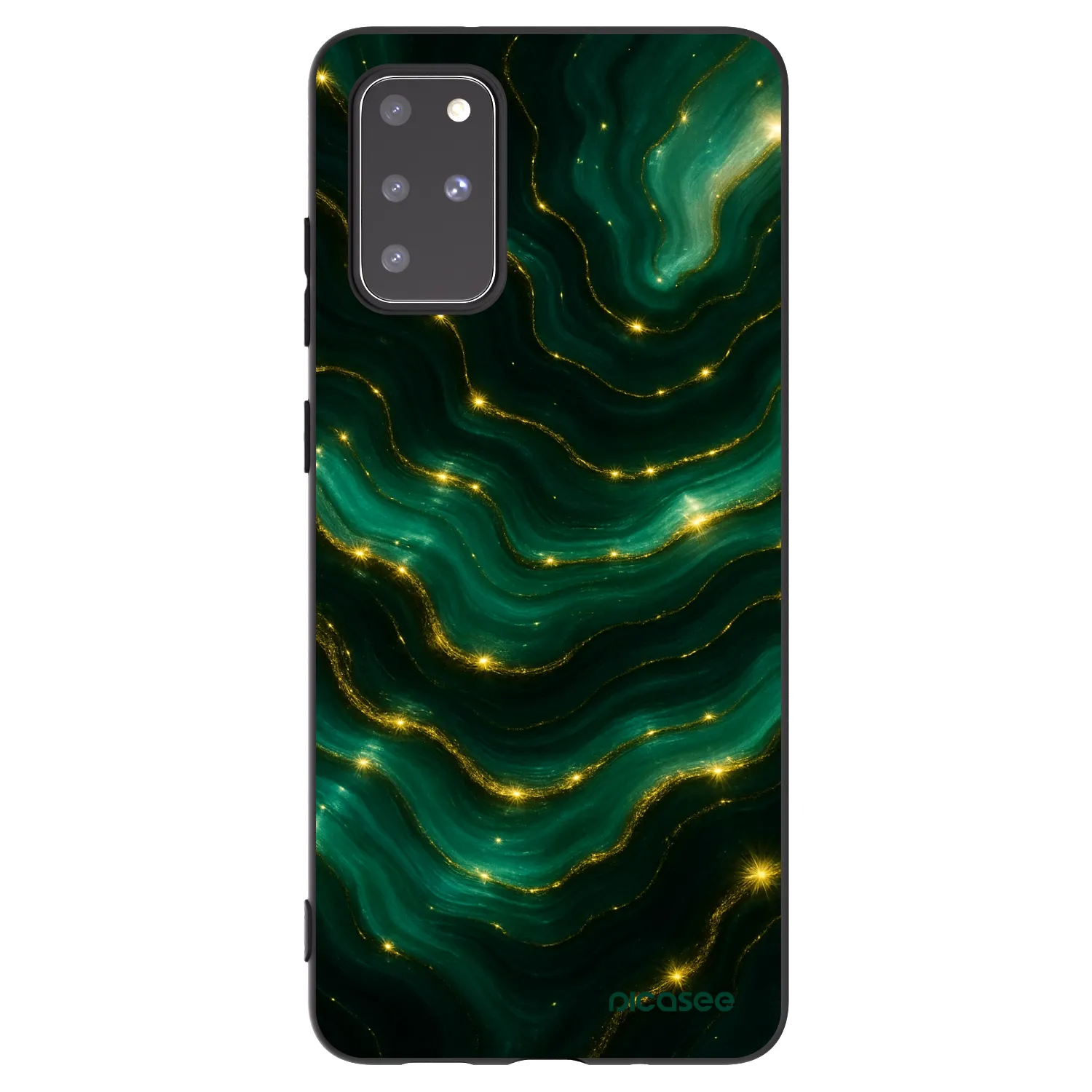 Picasee silikónový čierny obal pre Samsung Galaxy S20+ G985F - Emerald