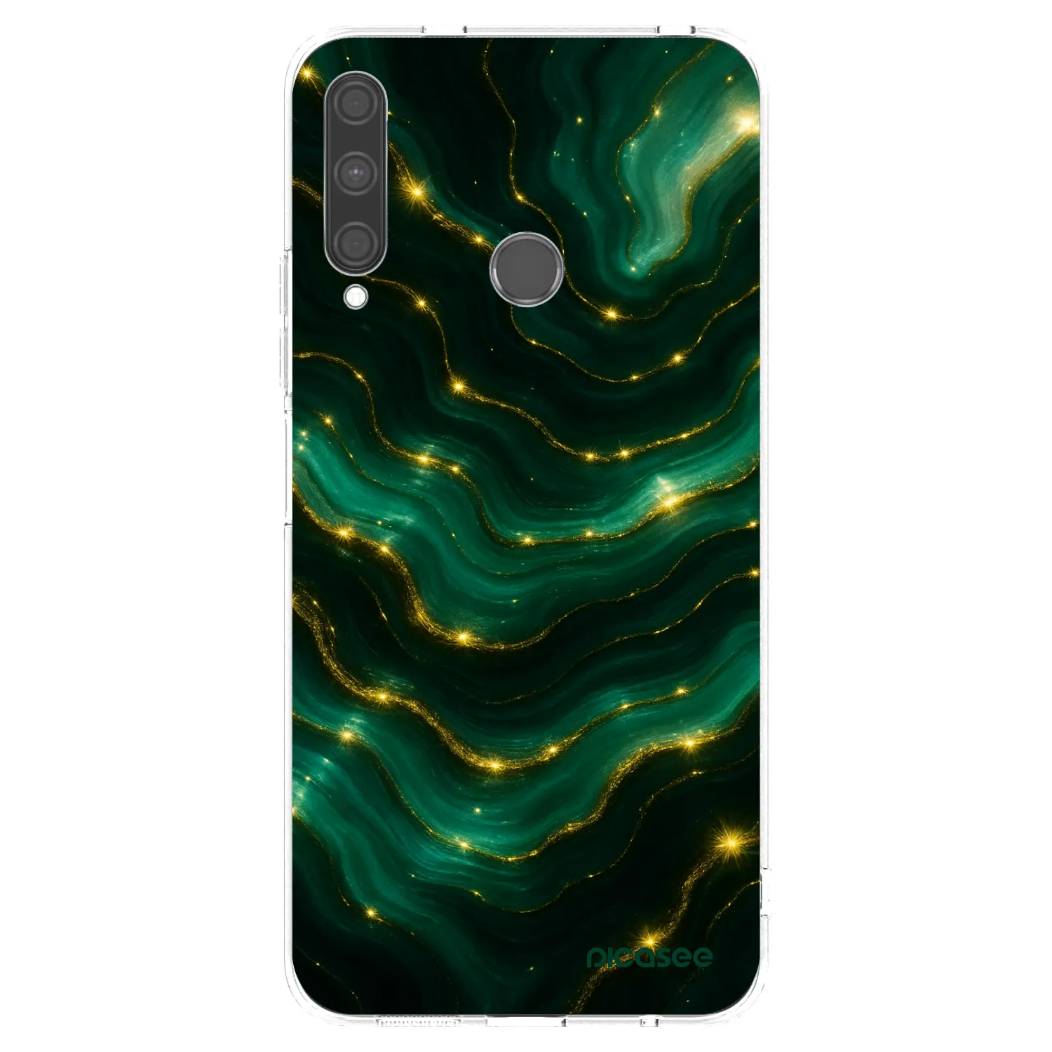 Picasee silikónový prehľadný obal pre Huawei P40 Lite E - Emerald