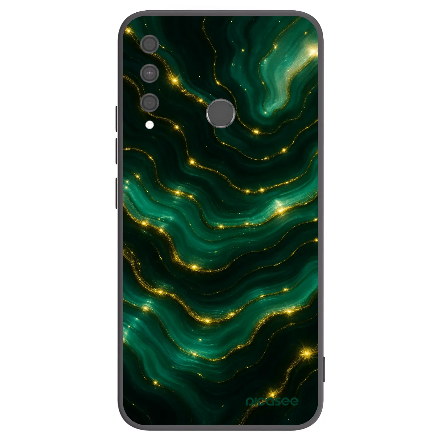 Picasee silikónový čierny obal pre Huawei P40 Lite E - Emerald