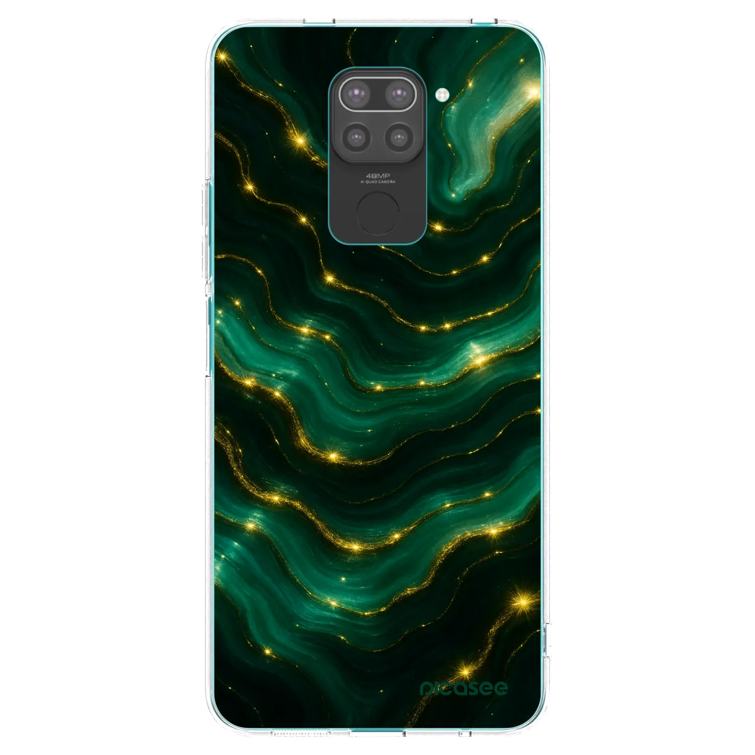 Picasee silikónový čierny obal pre Xiaomi Redmi Note 9 - Emerald