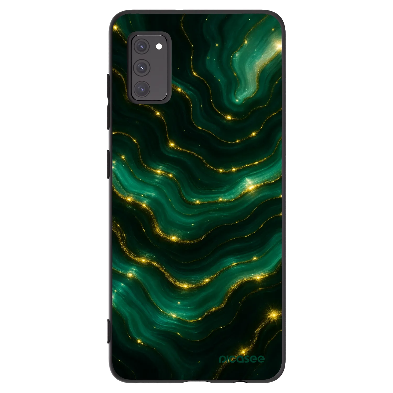 Picasee silikónový čierny obal pre Samsung Galaxy A41 A415F - Emerald