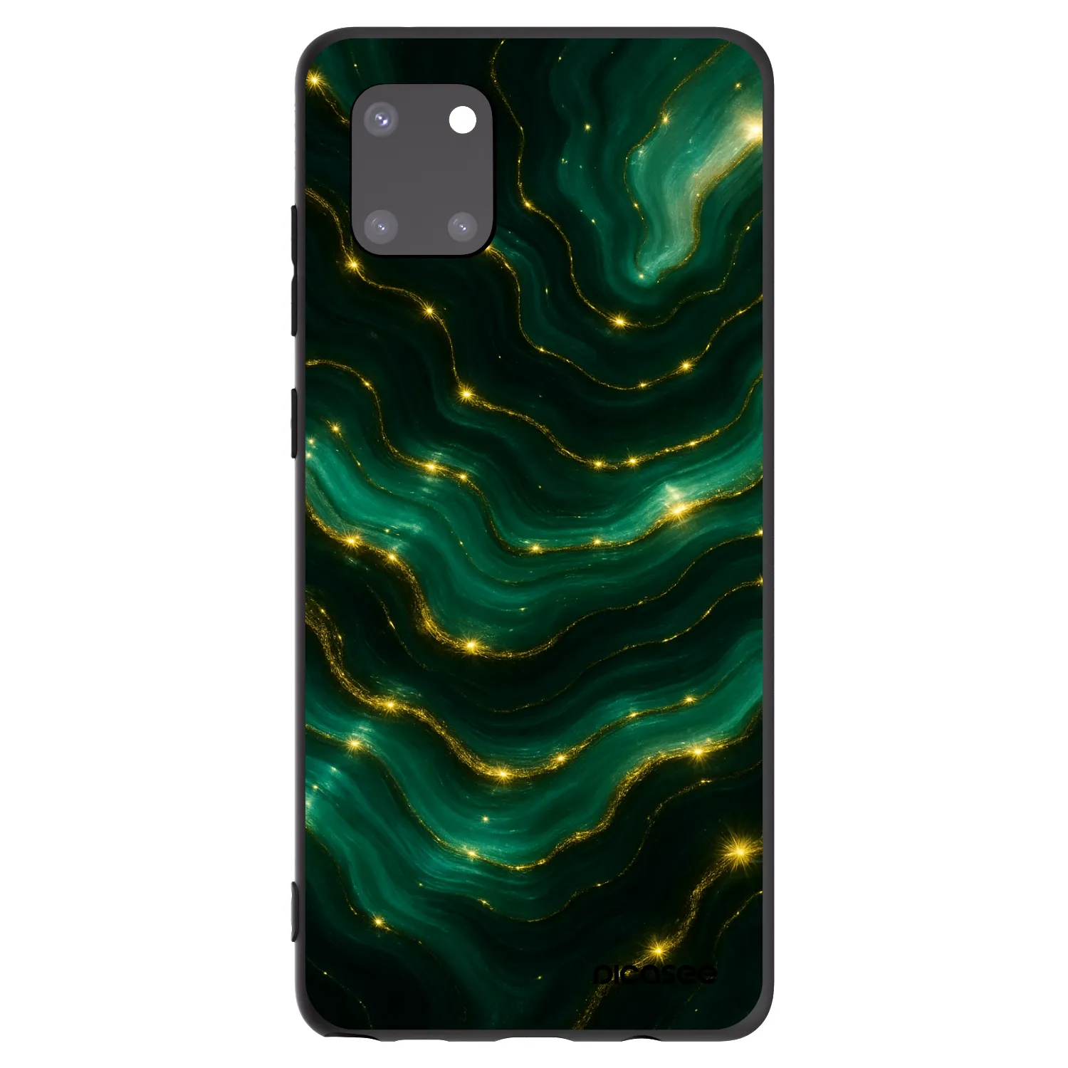 Picasee silikónový čierny obal pre Samsung Galaxy Note 10 Lite N770F - Emerald