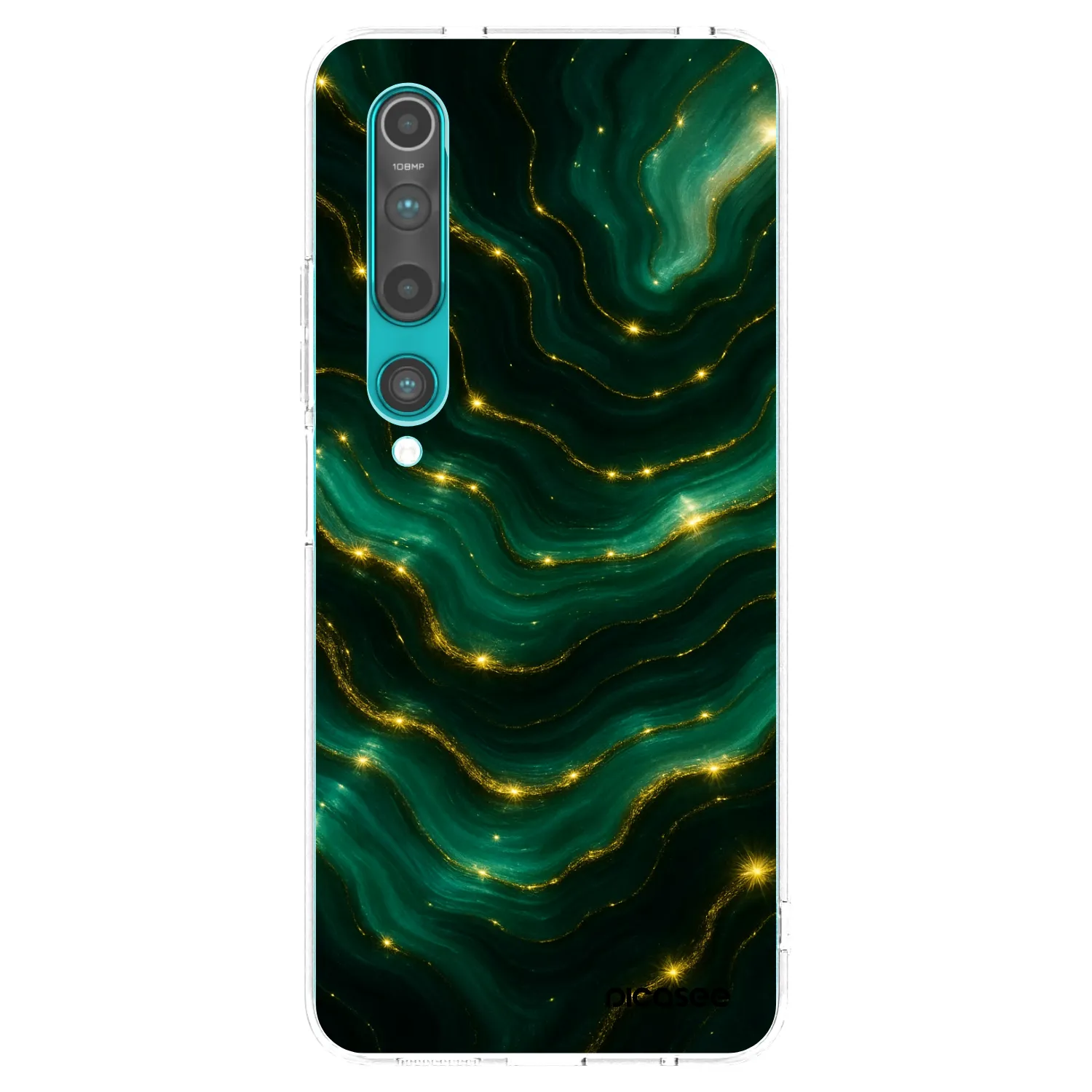 Picasee silikónový prehľadný obal pre Xiaomi Mi 10 - Emerald
