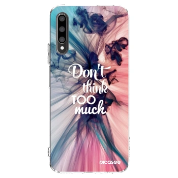 Picasee silikónový prehľadný obal pre Honor 9X Pro - Nemysli toľko