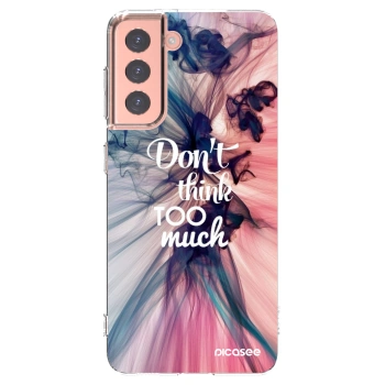 Picasee silikónový prehľadný obal pre Samsung Galaxy S21 5G G991B - Nemysli toľko