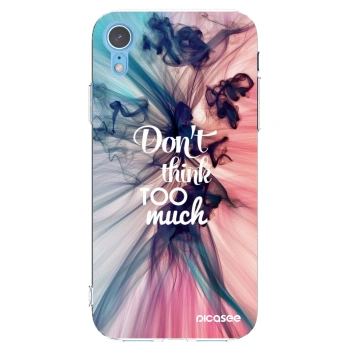Picasee silikónový prehľadný obal pre Apple iPhone XR - Nemysli toľko