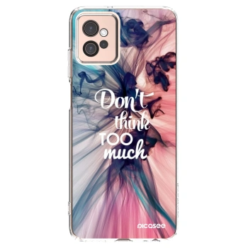 Picasee silikónový prehľadný obal pre Motorola Moto G32 - Nemysli toľko