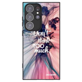 Picasee silikónový čierny obal pre Samsung Galaxy S23 Ultra 5G - Nemysli toľko