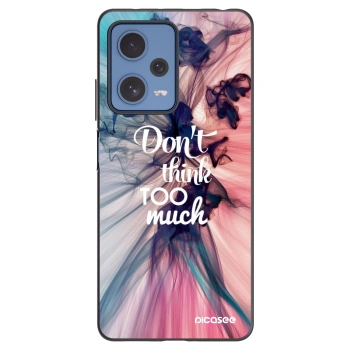Picasee silikónový čierny obal pre Xiaomi Redmi Note 12 Pro 5G - Nemysli toľko