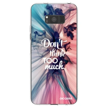 Picasee silikónový prehľadný obal pre Samsung Galaxy S8 G950F - Nemysli toľko