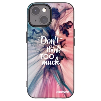 Picasee silikónový čierny obal pre Apple iPhone 15 - Nemysli toľko