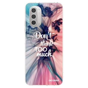 Picasee silikónový prehľadný obal pre Motorola Moto G51 - Nemysli toľko