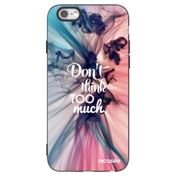 Picasee silikónový čierny obal pre Apple iPhone 6/6S - Nemysli toľko