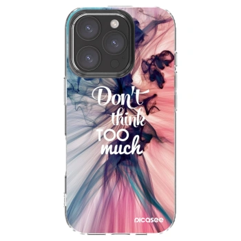 Picasee silikónový prehľadný obal pre Apple iPhone 16 Pro - Nemysli toľko