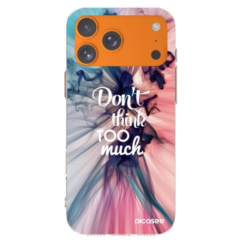 Picasee silikónový prehľadný obal pre Apple iPhone 17 Pro Max - Nemysli toľko