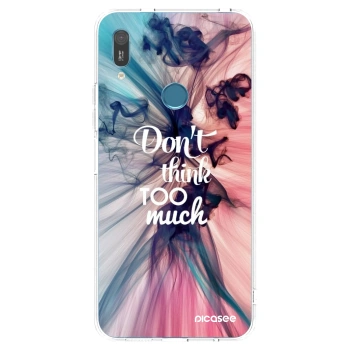 Picasee silikónový prehľadný obal pre Huawei Y6 2019 - Nemysli toľko
