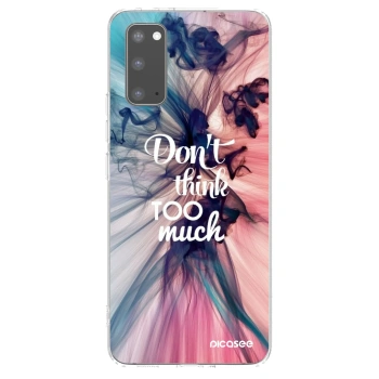 Picasee silikónový prehľadný obal pre Samsung Galaxy S20 G980F - Nemysli toľko