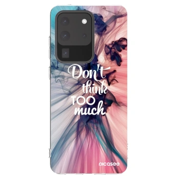 Picasee silikónový prehľadný obal pre Samsung Galaxy S20 Ultra 5G G988F - Nemysli toľko