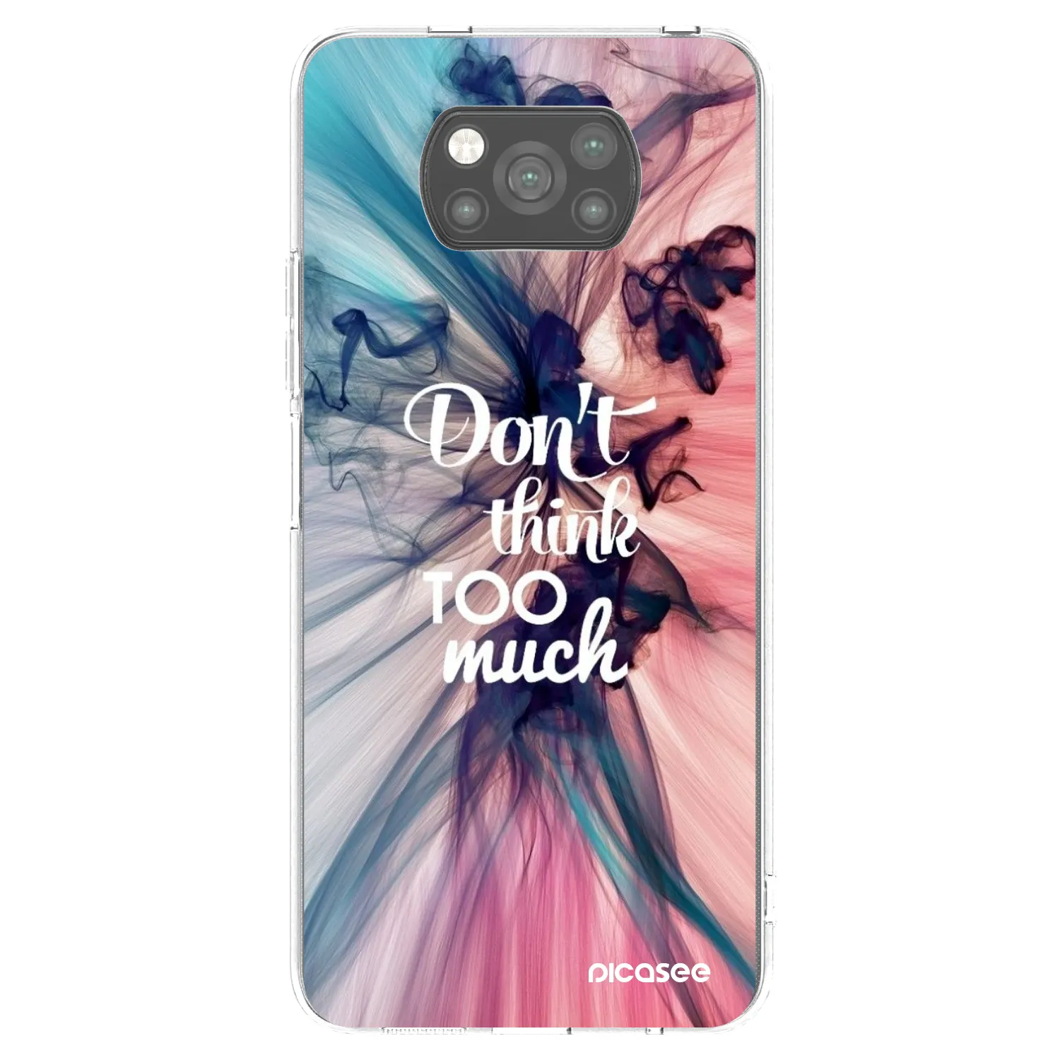 Picasee silikónový čierny obal pre Xiaomi Poco X3 - Nemysli toľko