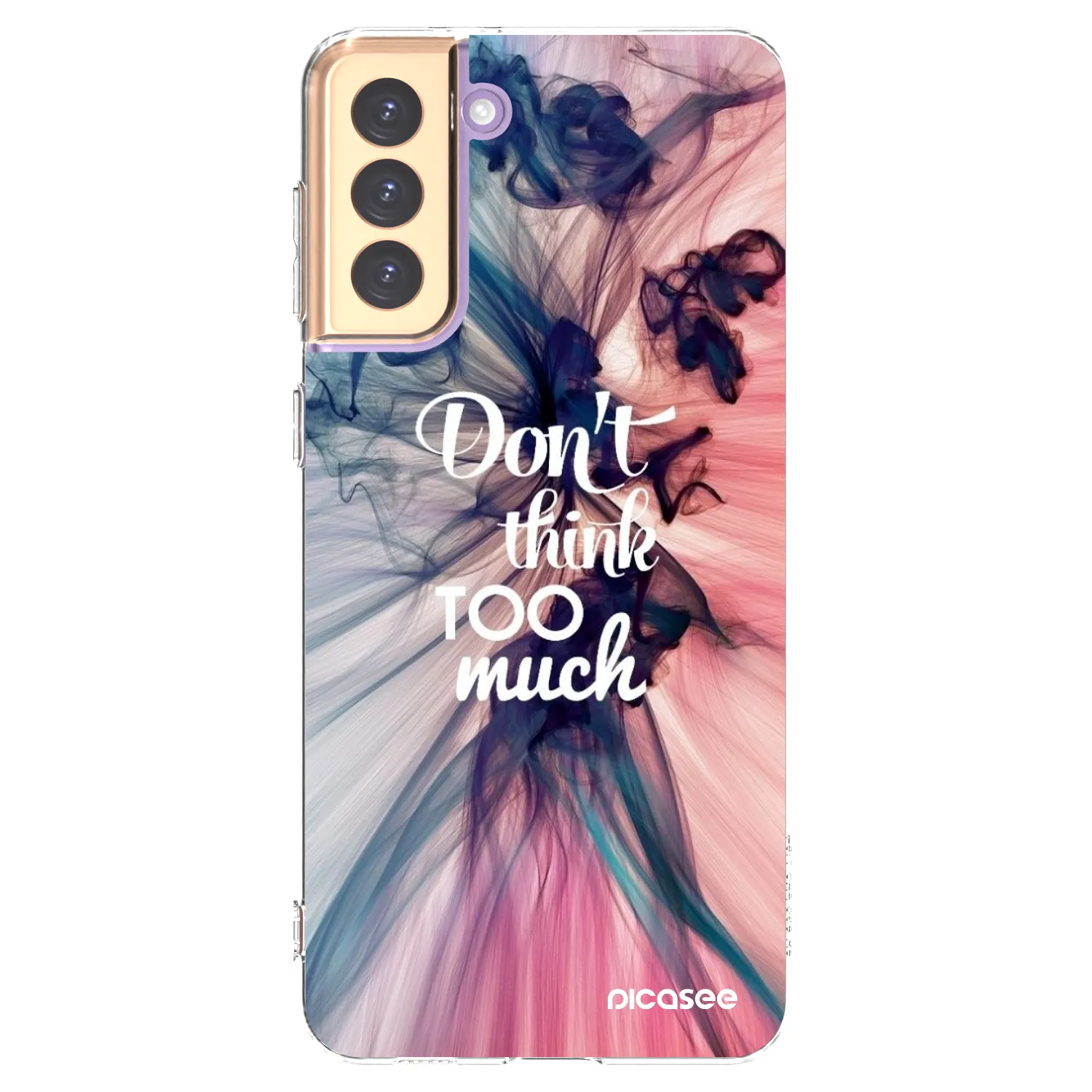 Picasee silikónový prehľadný obal pre Samsung Galaxy S21+ 5G G996F - Nemysli toľko