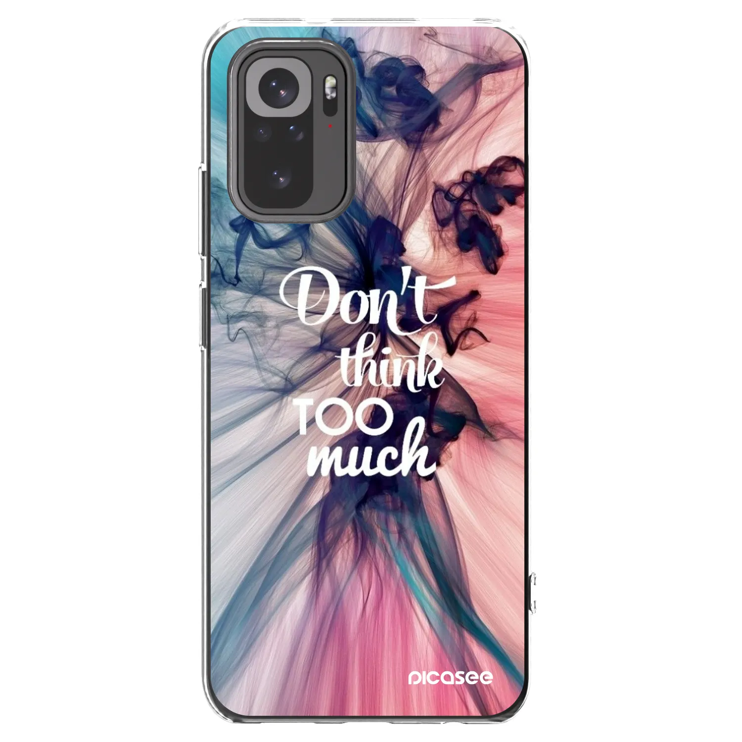 Picasee silikónový prehľadný obal pre Xiaomi Redmi Note 10 - Nemysli toľko