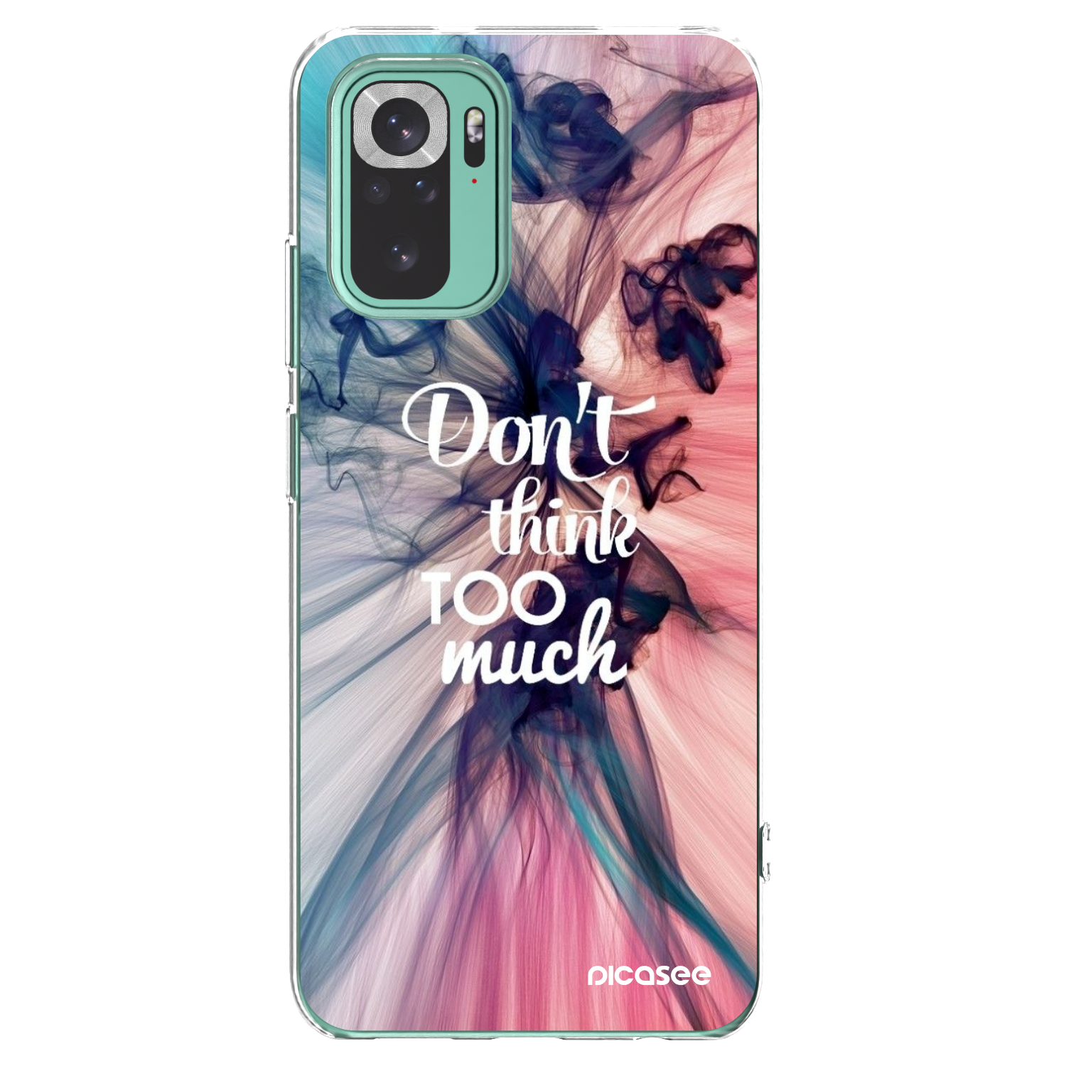 Picasee silikónový prehľadný obal pre Xiaomi Redmi Note 10 Pro - Nemysli toľko