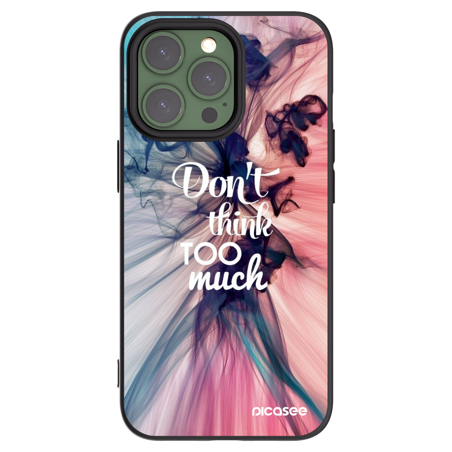 Picasee silikónový čierny obal pre Apple iPhone 13 Pro - Nemysli toľko