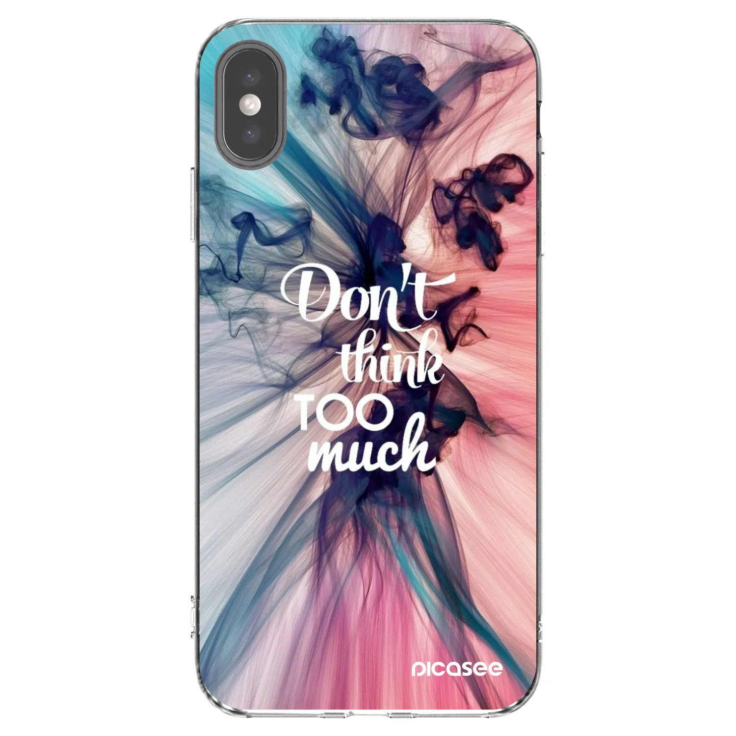 Picasee silikónový prehľadný obal pre Apple iPhone XS Max - Nemysli toľko