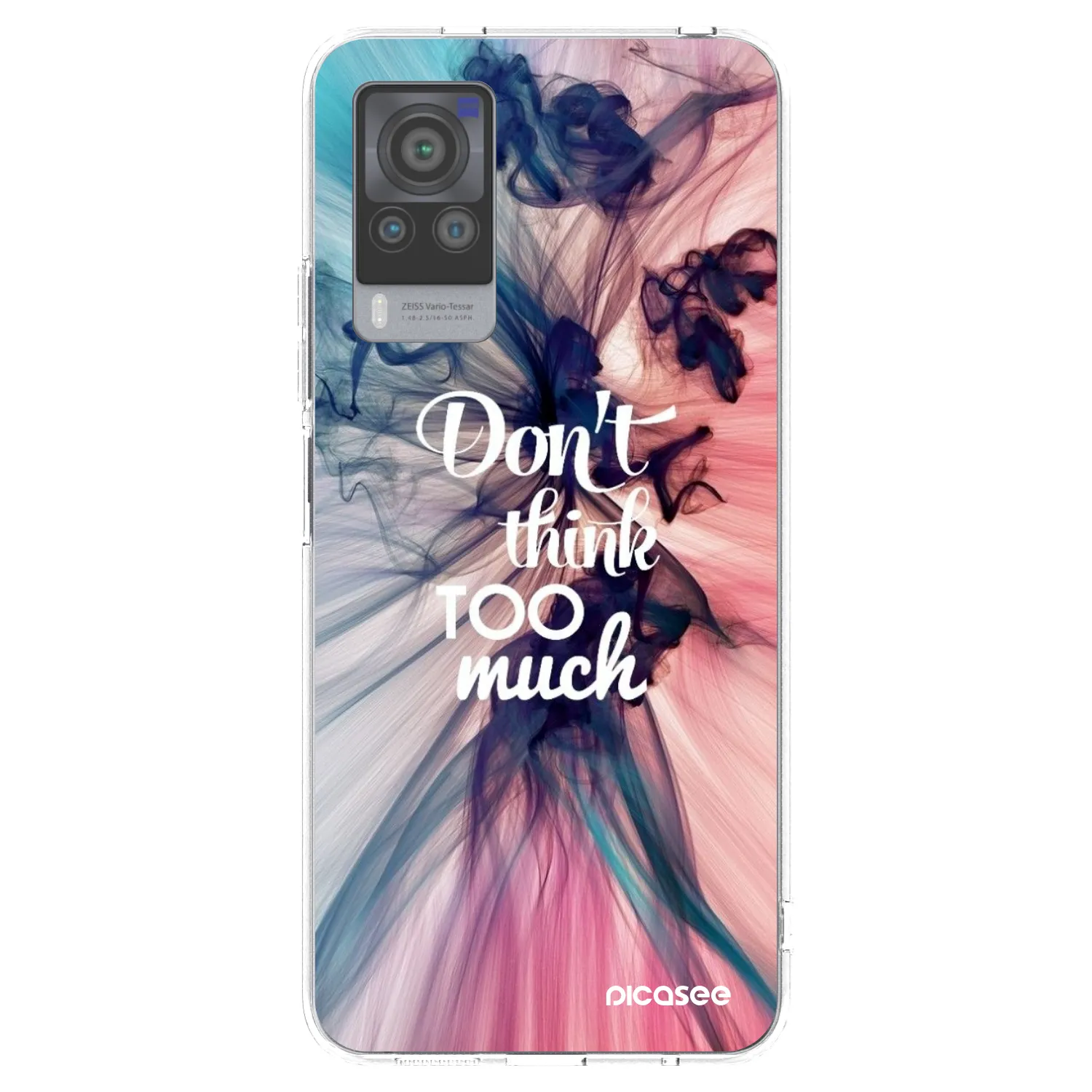 Picasee silikónový prehľadný obal pre Vivo X60 Pro 5G - Nemysli toľko