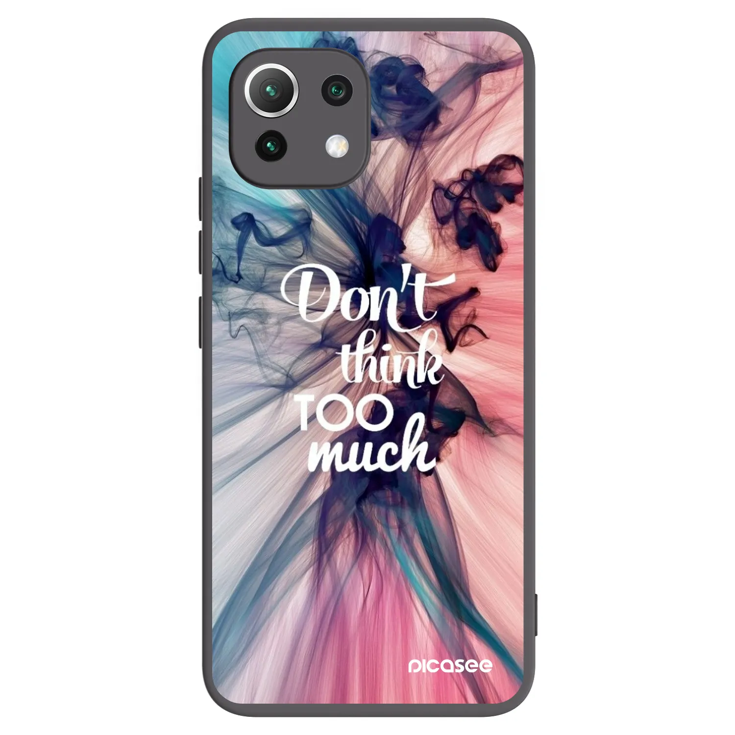 Picasee silikónový čierny obal pre Xiaomi 11 Lite 5G NE - Nemysli toľko
