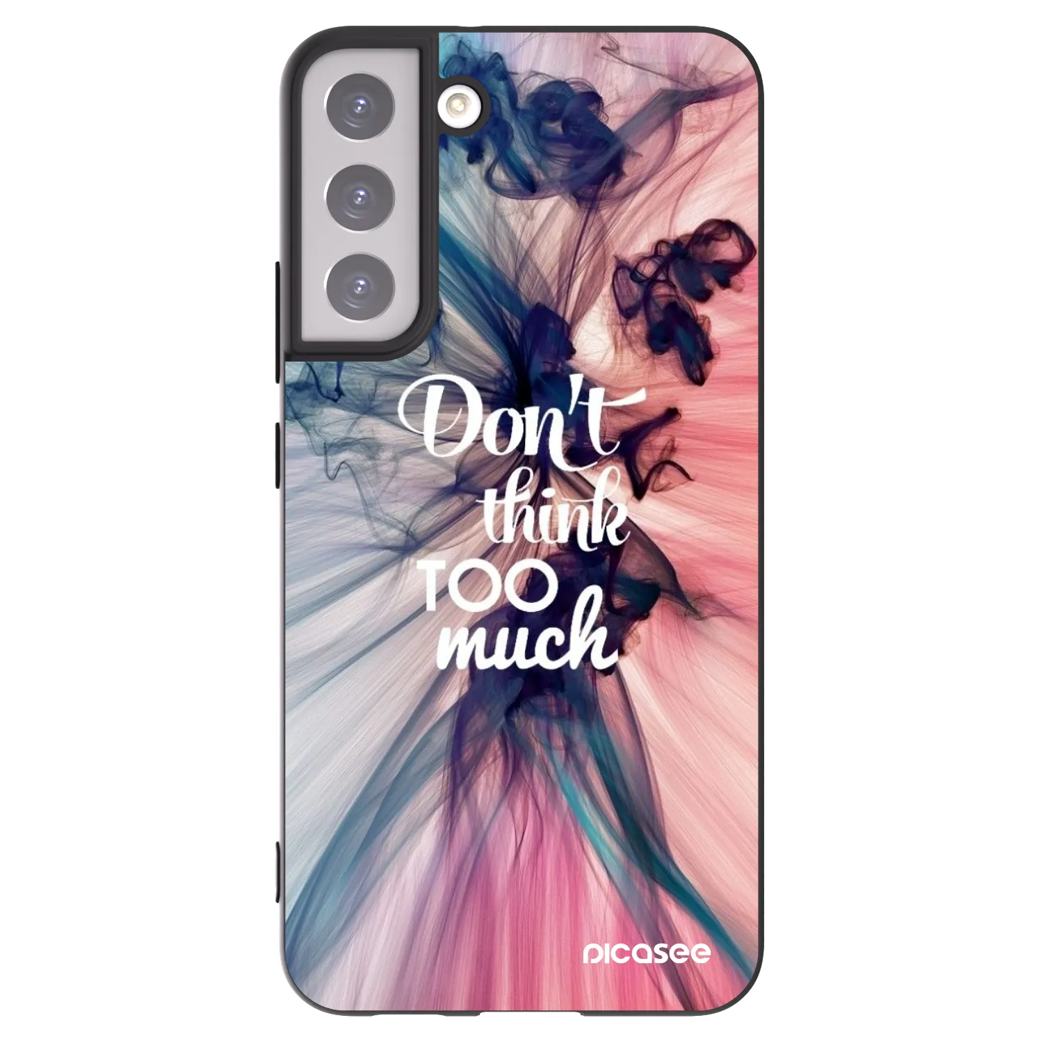 Picasee silikónový čierny obal pre Samsung Galaxy S22+ 5G - Nemysli toľko