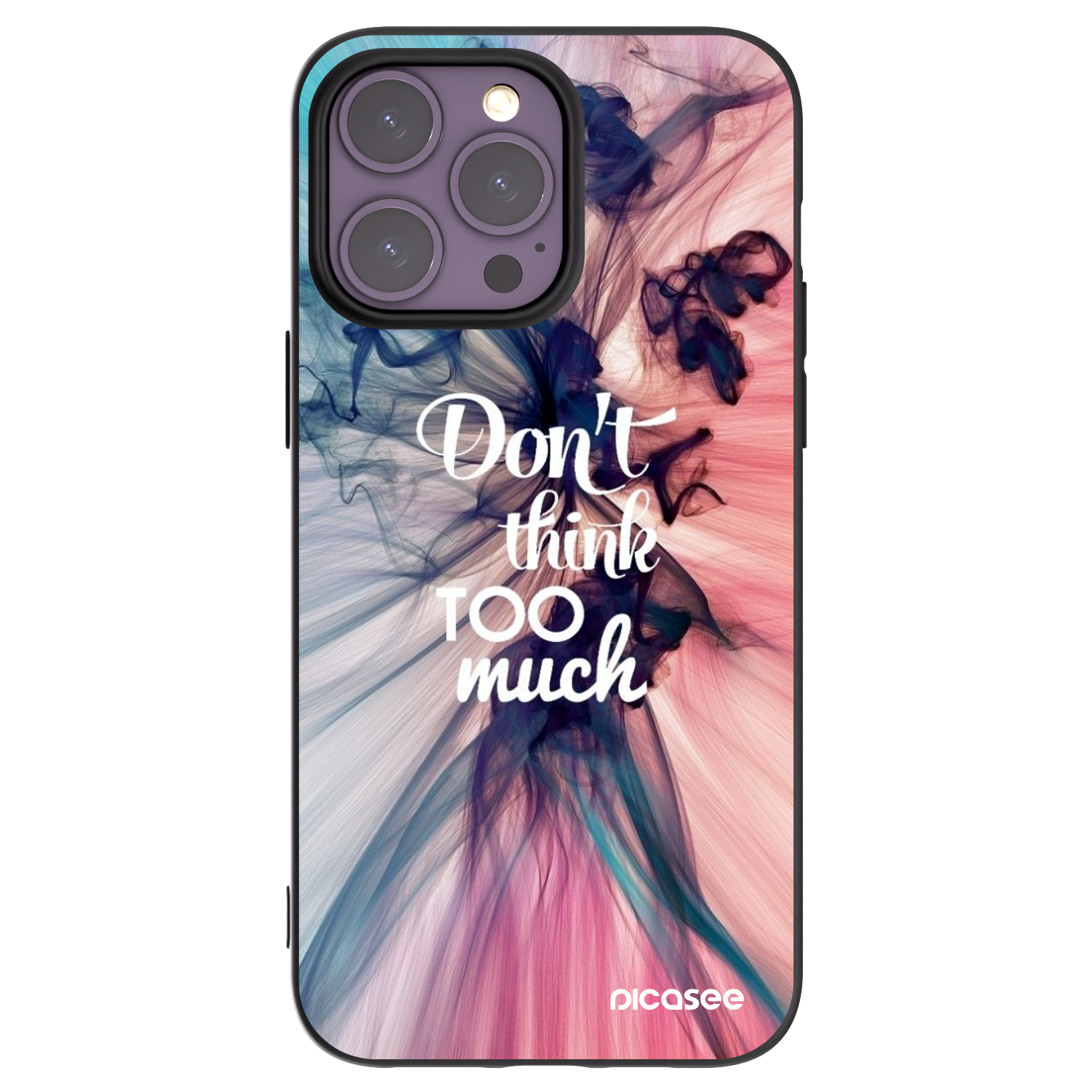 Picasee silikónový čierny obal pre Apple iPhone 14 Pro Max - Nemysli toľko