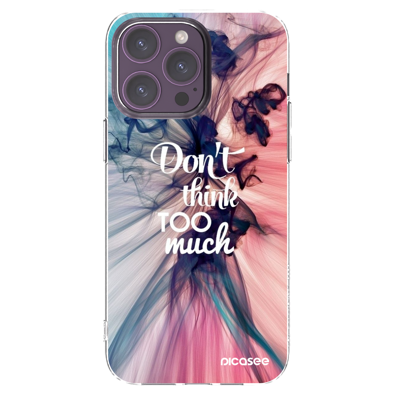 Picasee silikónový prehľadný obal pre Apple iPhone 14 Pro Max - Nemysli toľko