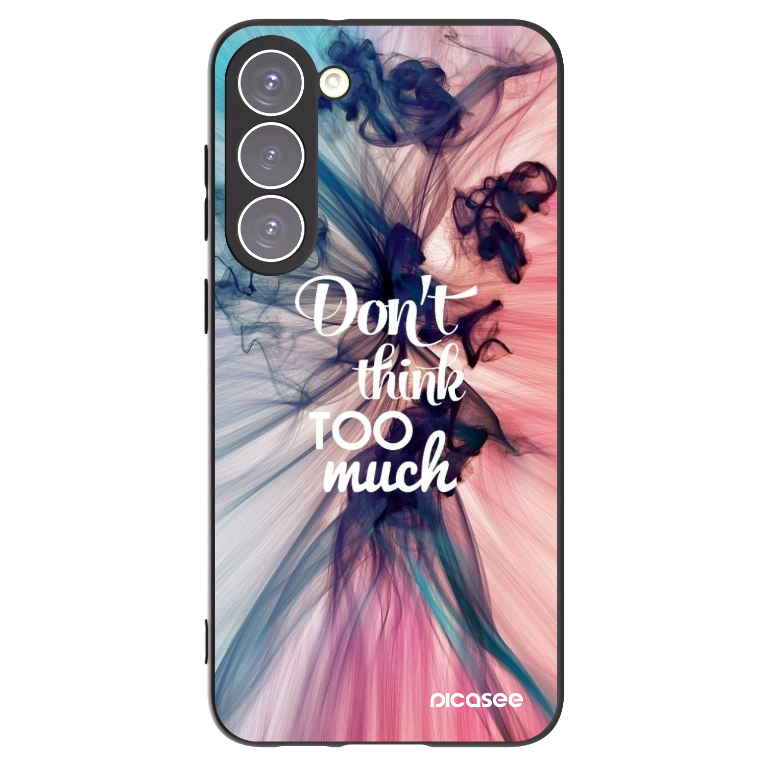 Picasee silikónový čierny obal pre Samsung Galaxy S23+ 5G - Nemysli toľko