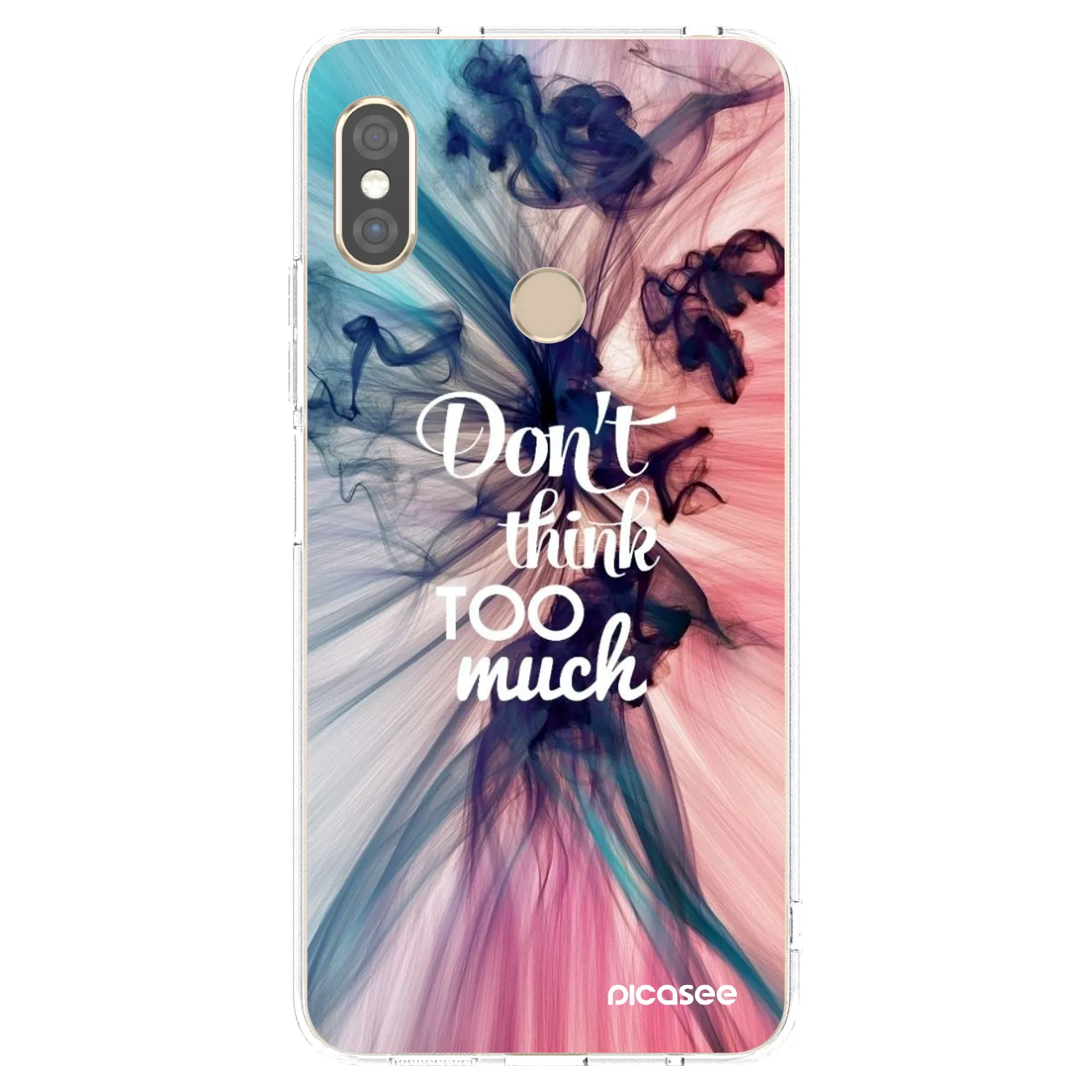 Silikónový prehľadný obal pre Xiaomi Redmi Note 5 Global - Nemysli toľko