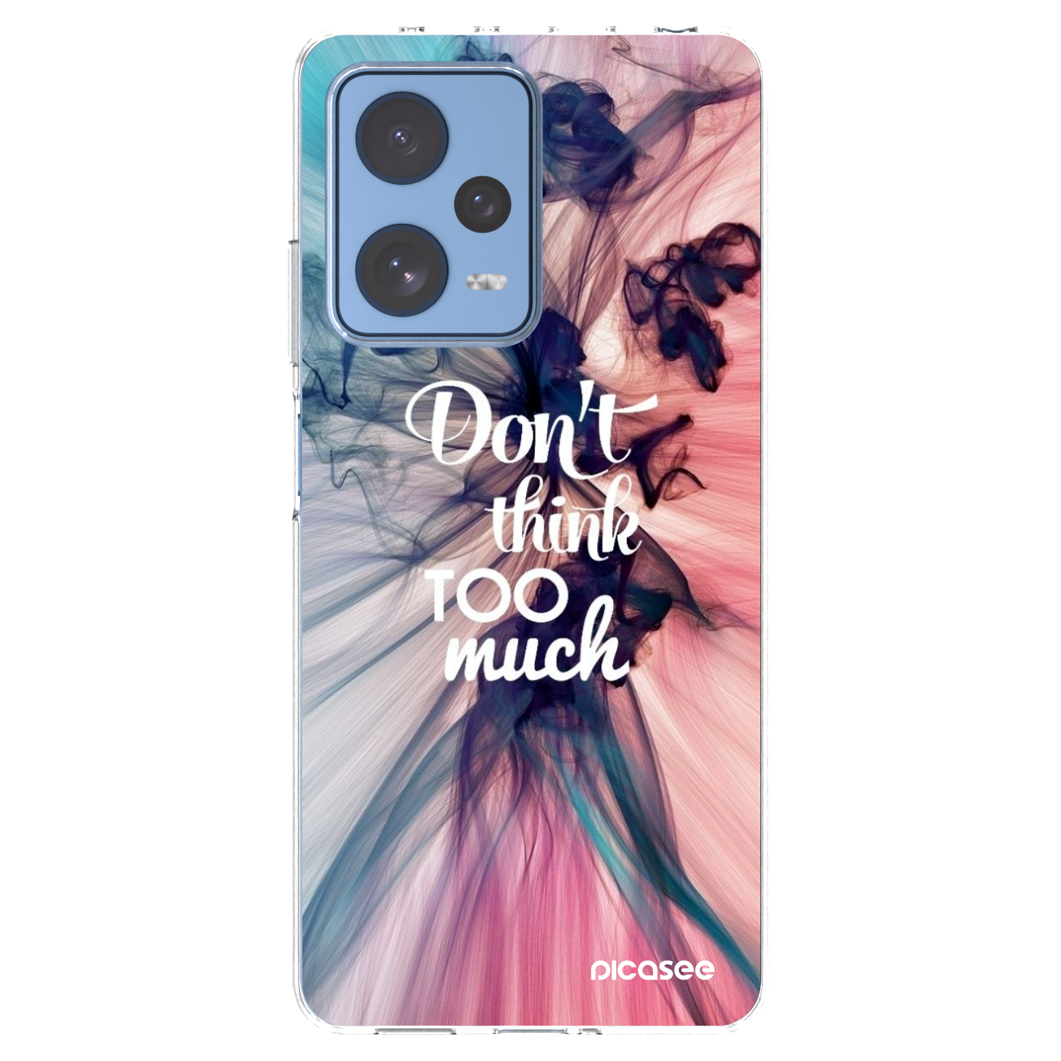 Picasee silikónový prehľadný obal pre Xiaomi Redmi Note 12 Pro 5G - Nemysli toľko