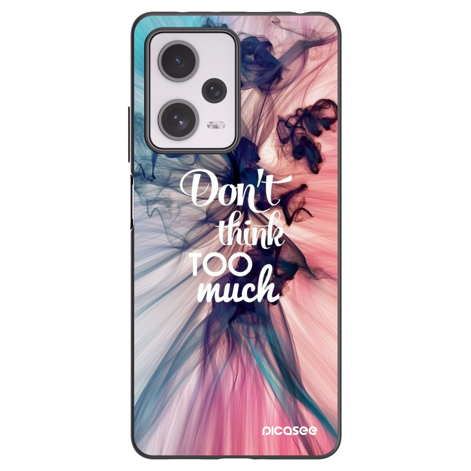 Picasee silikónový čierny obal pre Xiaomi Redmi Note 12 Pro+ 5G - Nemysli toľko