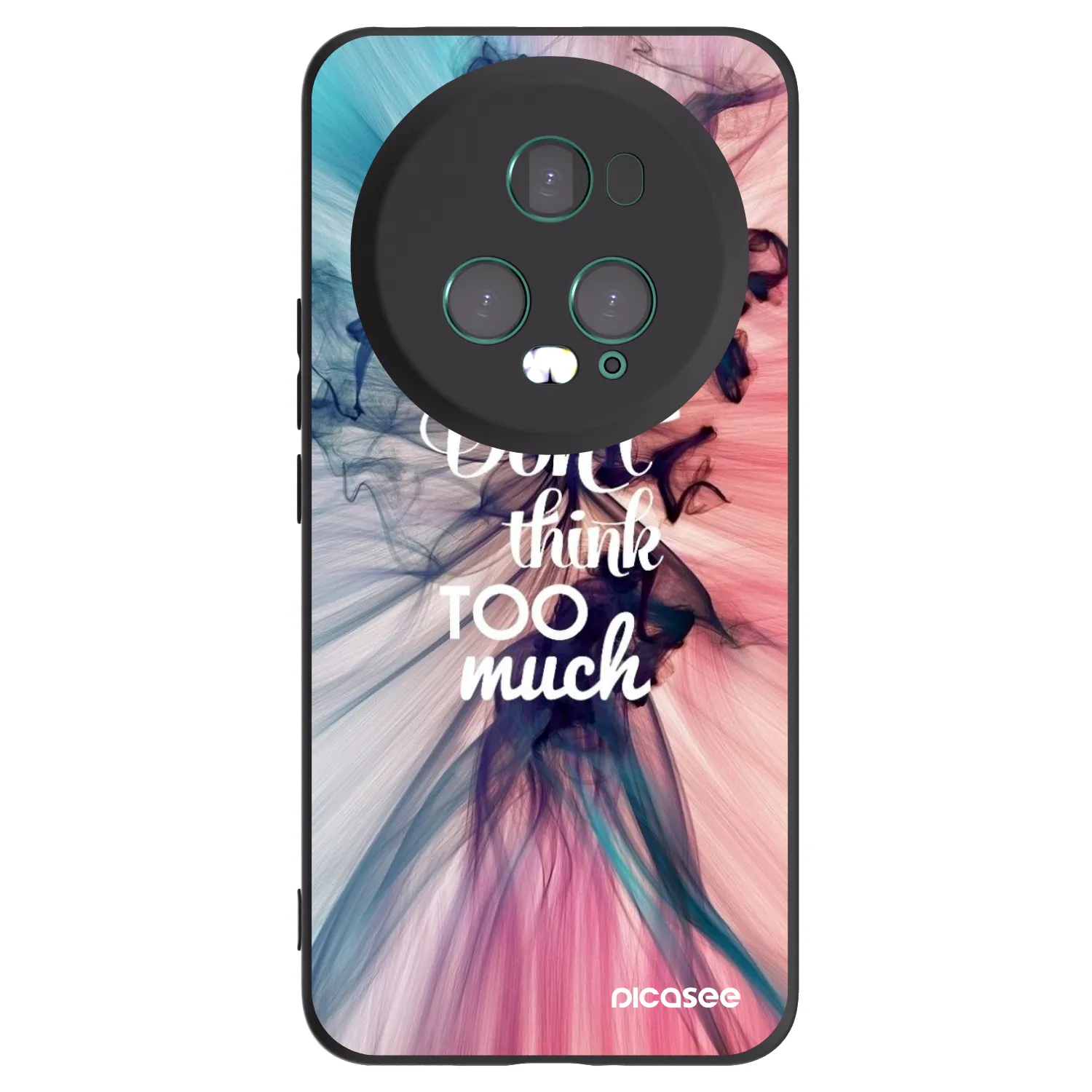 Picasee silikónový čierny obal pre Honor Magic5 Pro - Nemysli toľko