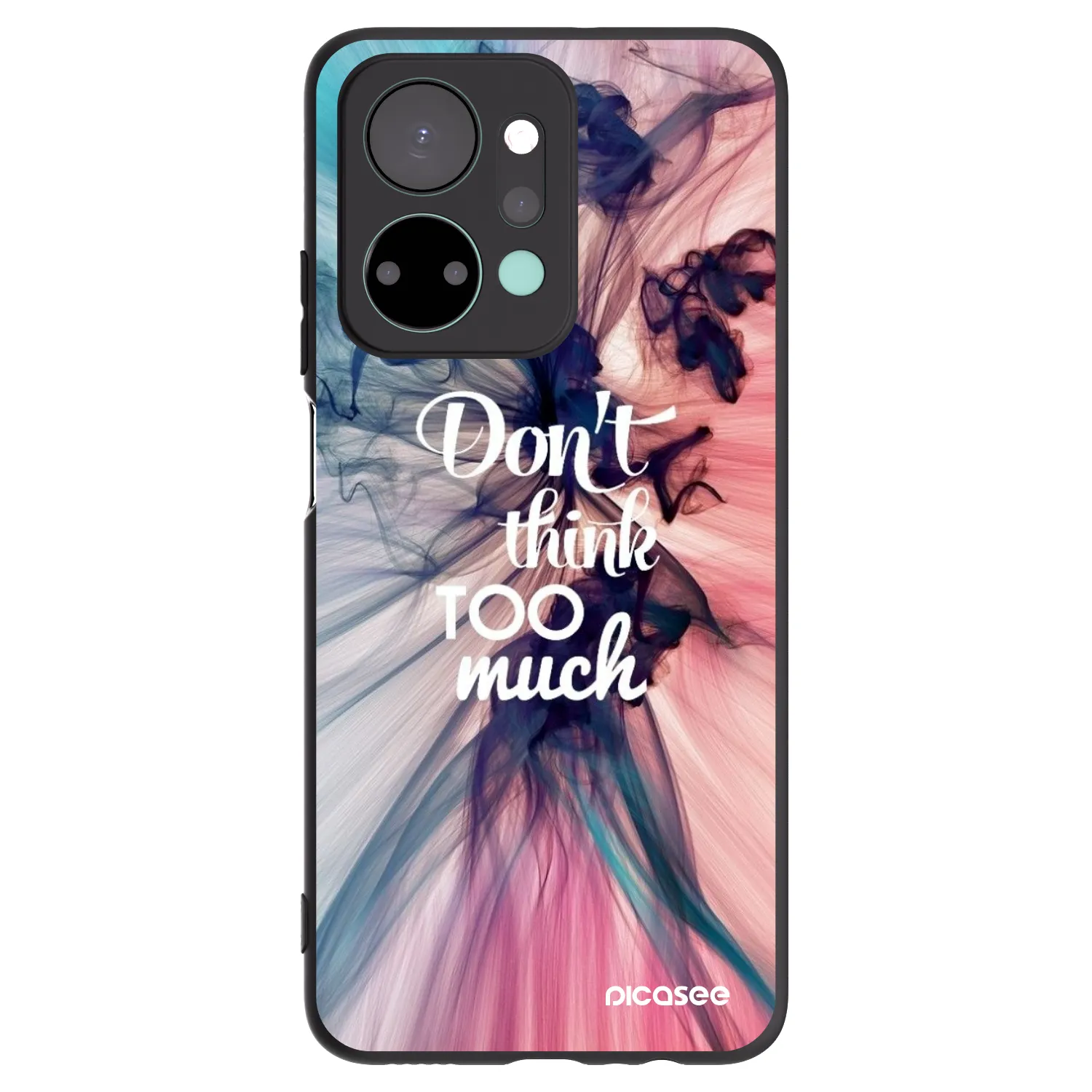 Picasee silikónový čierny obal pre Honor X7a - Nemysli toľko
