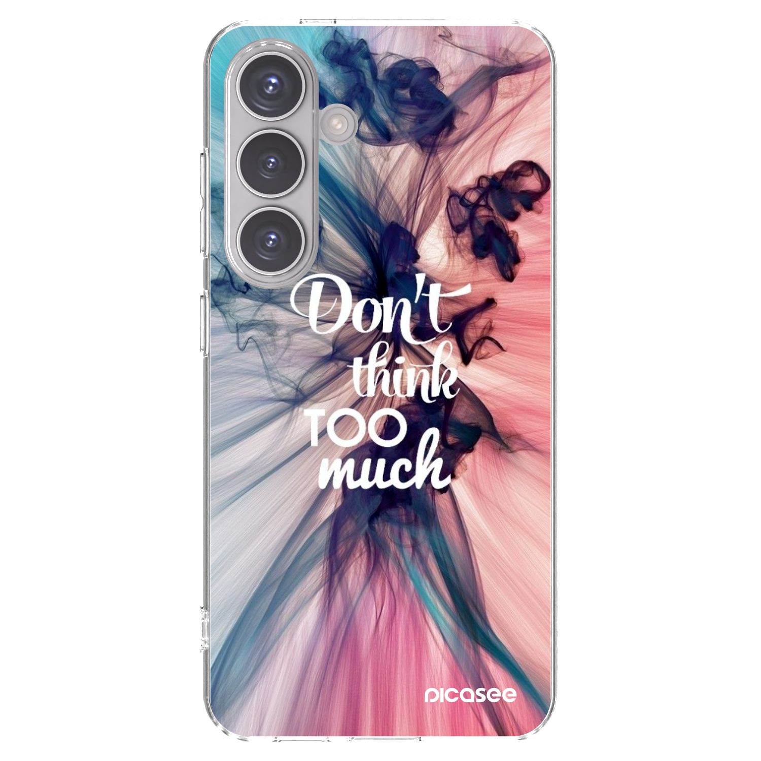 Picasee silikónový prehľadný obal pre Samsung Galaxy S24 S921B 5G - Nemysli toľko