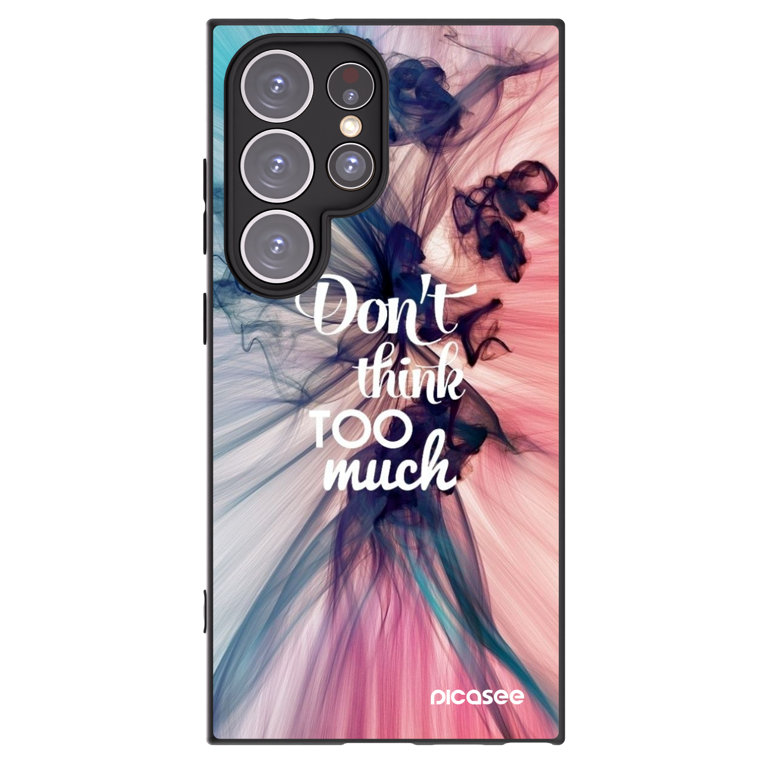 Picasee silikónový čierny obal pre Samsung Galaxy S24 Ultra S928B 5G - Nemysli toľko