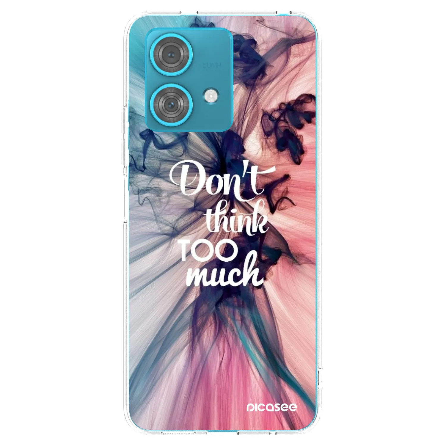 Picasee silikónový prehľadný obal pre Motorola Edge 40 Neo - Nemysli toľko