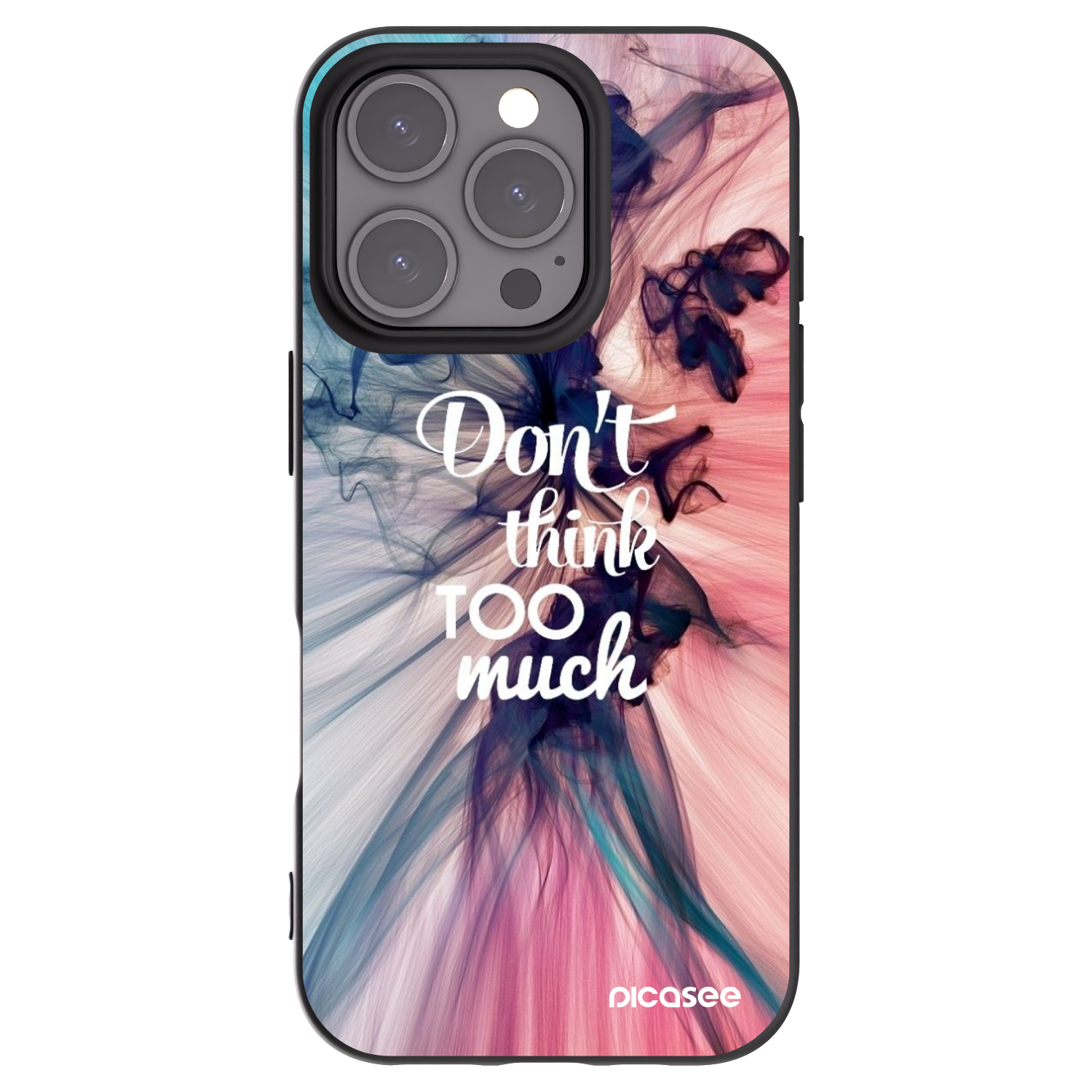 Picasee silikónový čierny obal pre Apple iPhone 16 Pro - Nemysli toľko