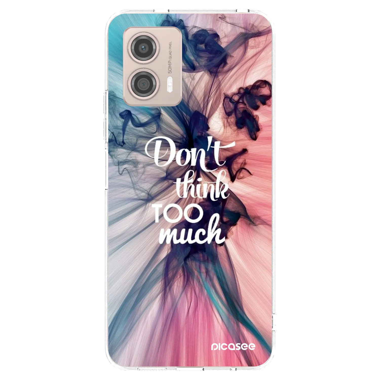 Picasee silikónový prehľadný obal pre Motorola Moto G53 5G - Nemysli toľko