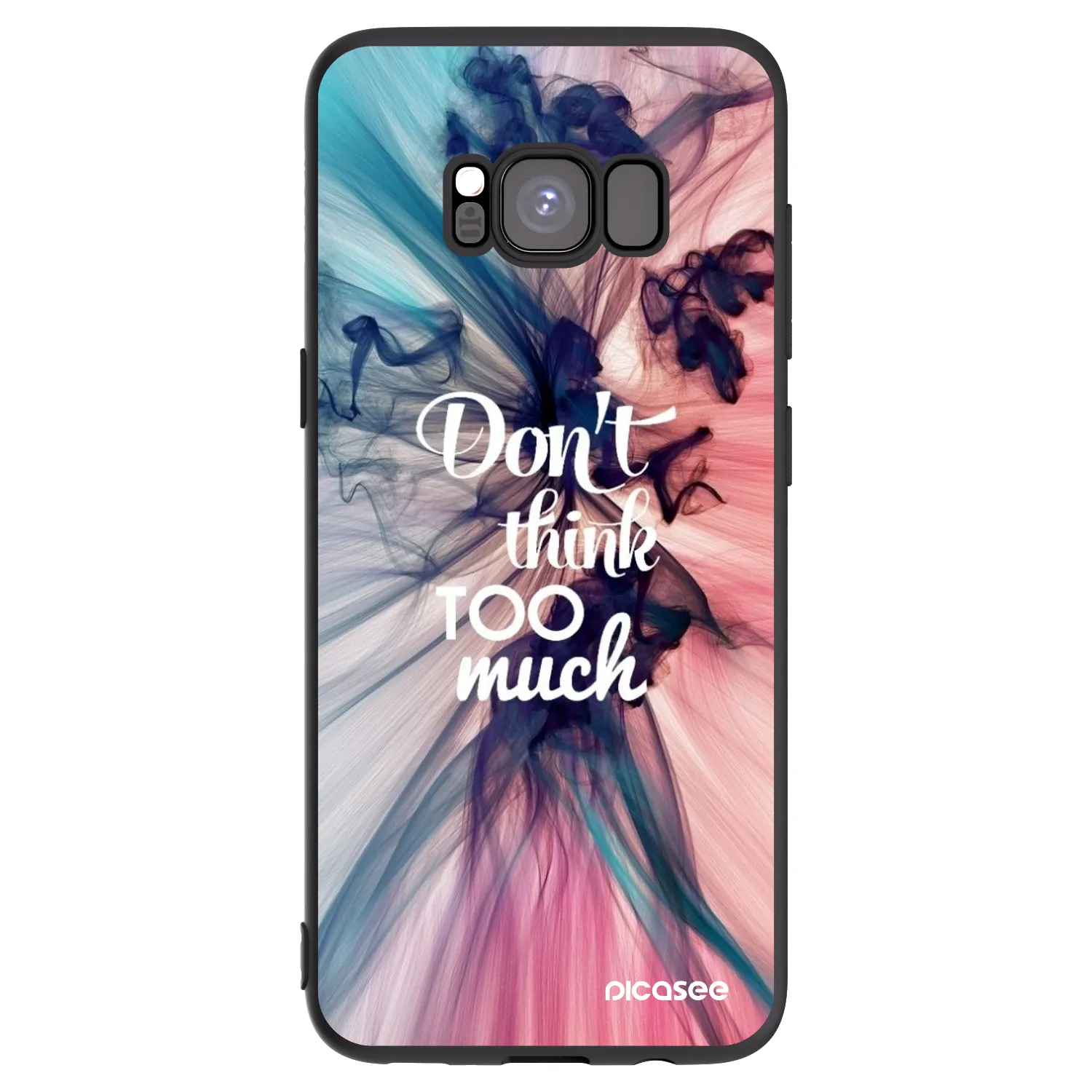 Picasee silikónový čierny obal pre Samsung Galaxy S8 G950F - Nemysli toľko