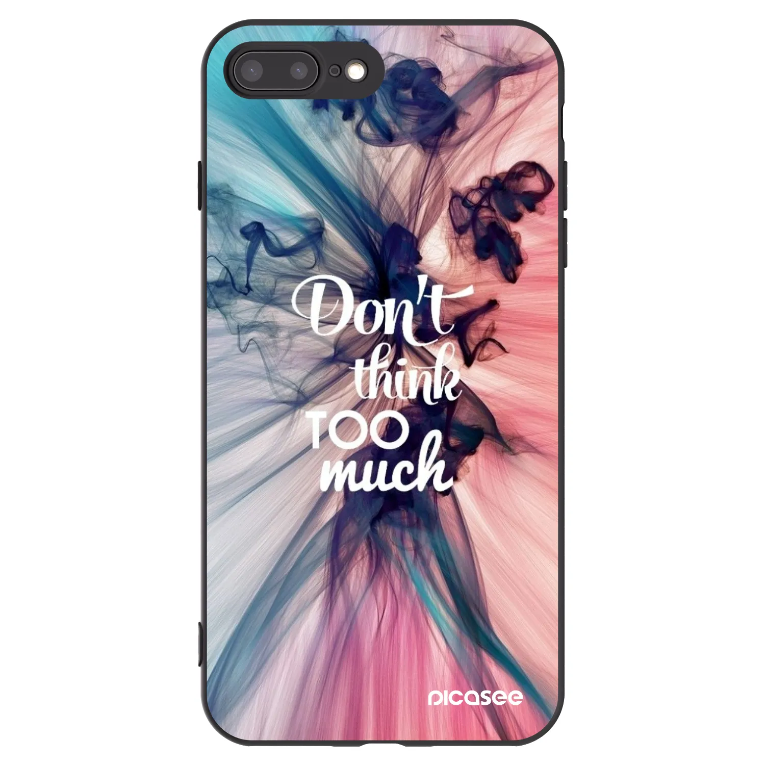 Picasee silikónový čierny obal pre Apple iPhone 8 Plus - Nemysli toľko