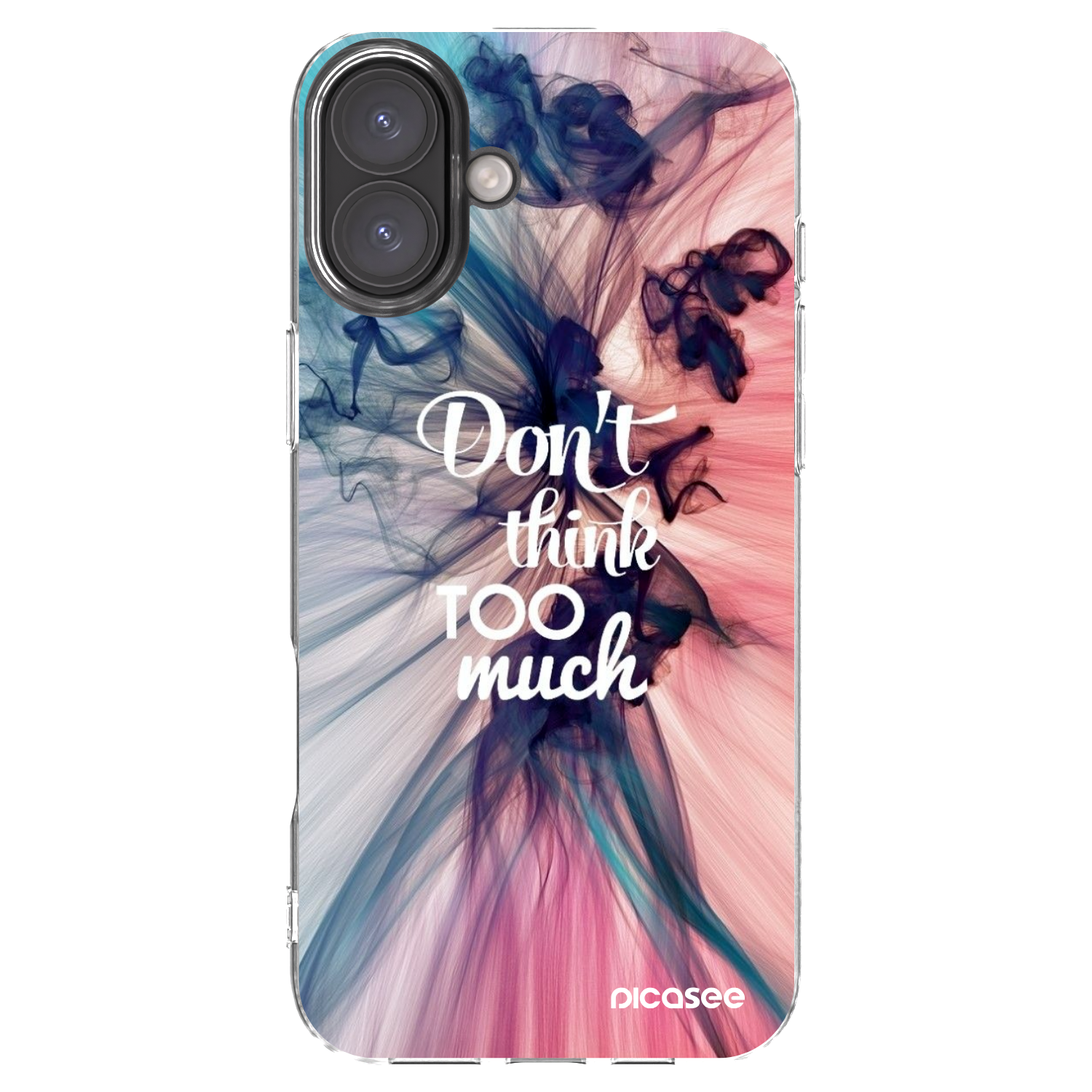 Picasee silikónový prehľadný obal pre Apple iPhone 16 Plus - Nemysli toľko